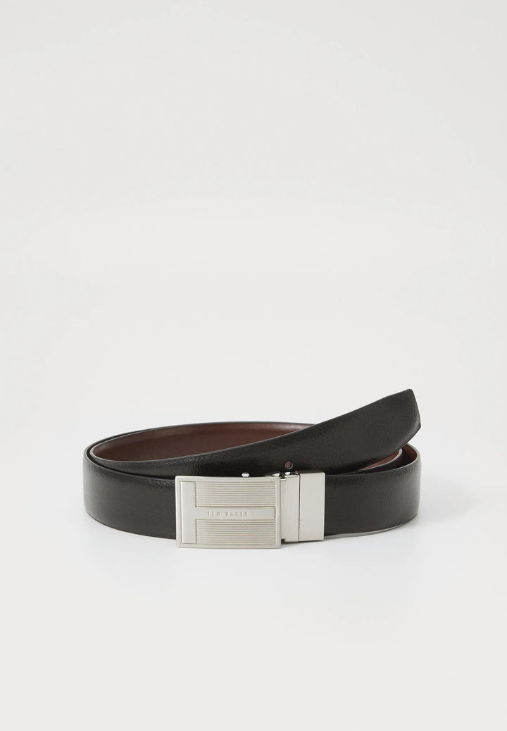 Ted Baker Newbey Belt In A Box | Black/Brown