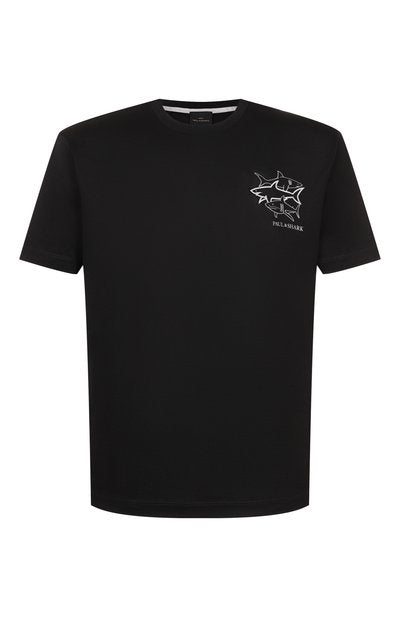 Paul & Shark Double Mercerised Cotton Jersey T-shirt | Black