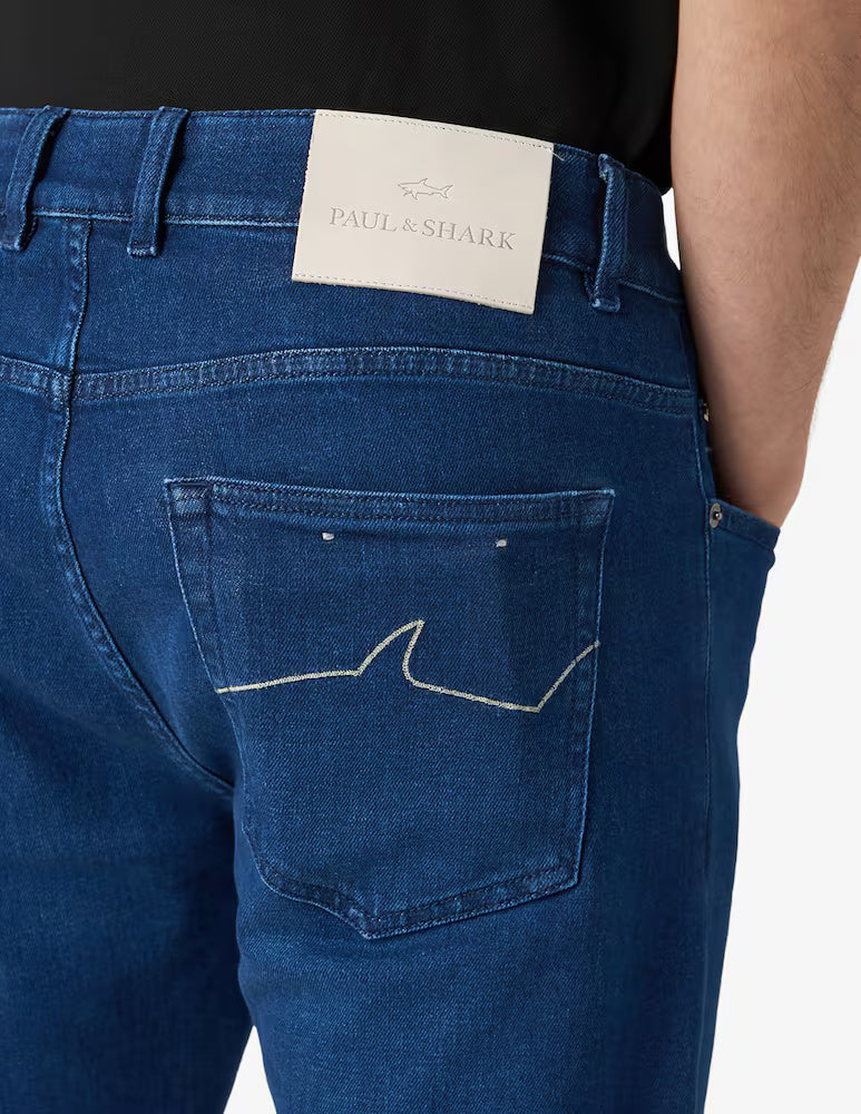 Paul & Shark Comfort Denim Stretch Jeans | Dark Blue