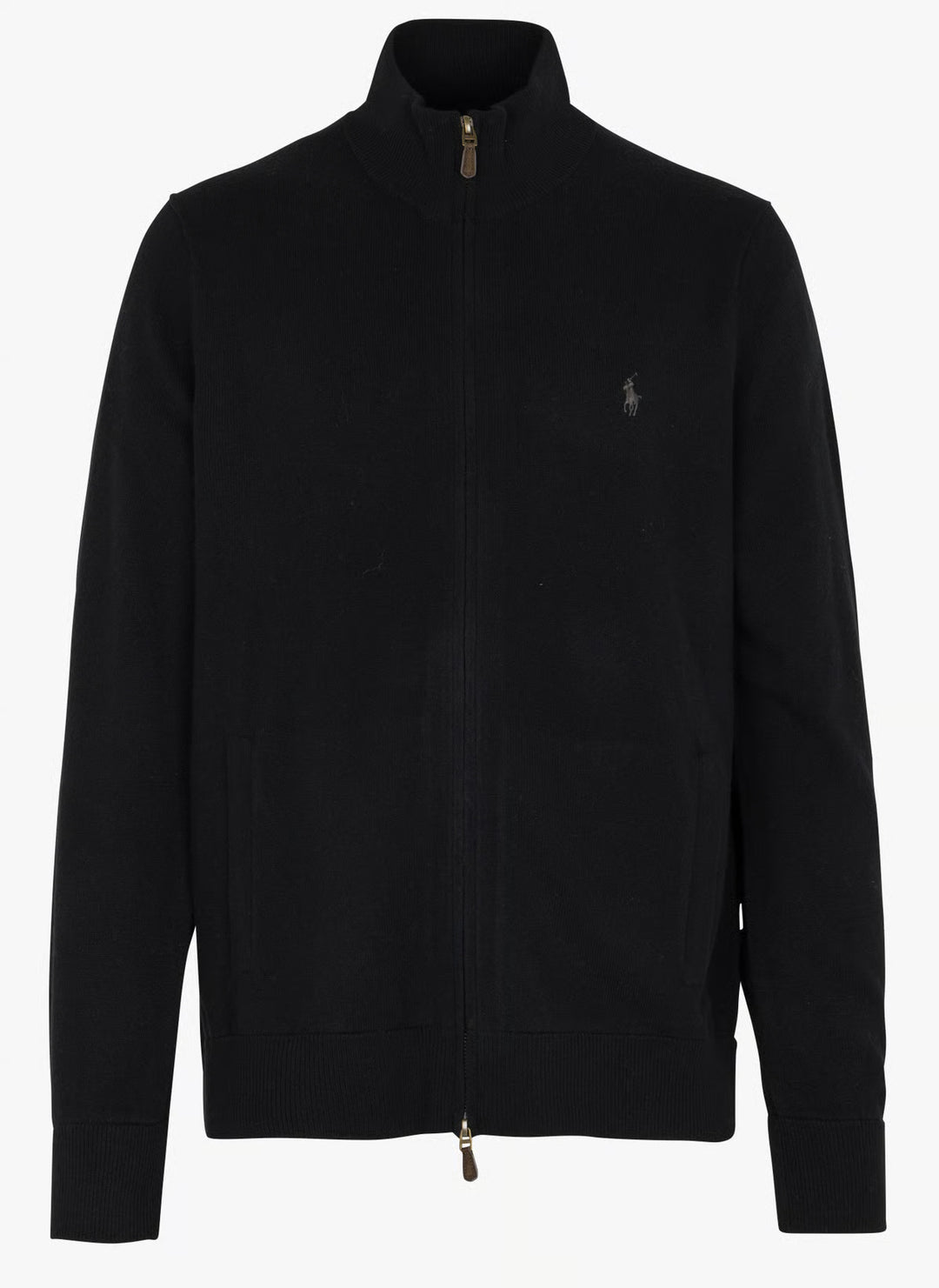 Ralph Lauren Wool Full-Zip Jumper | Black