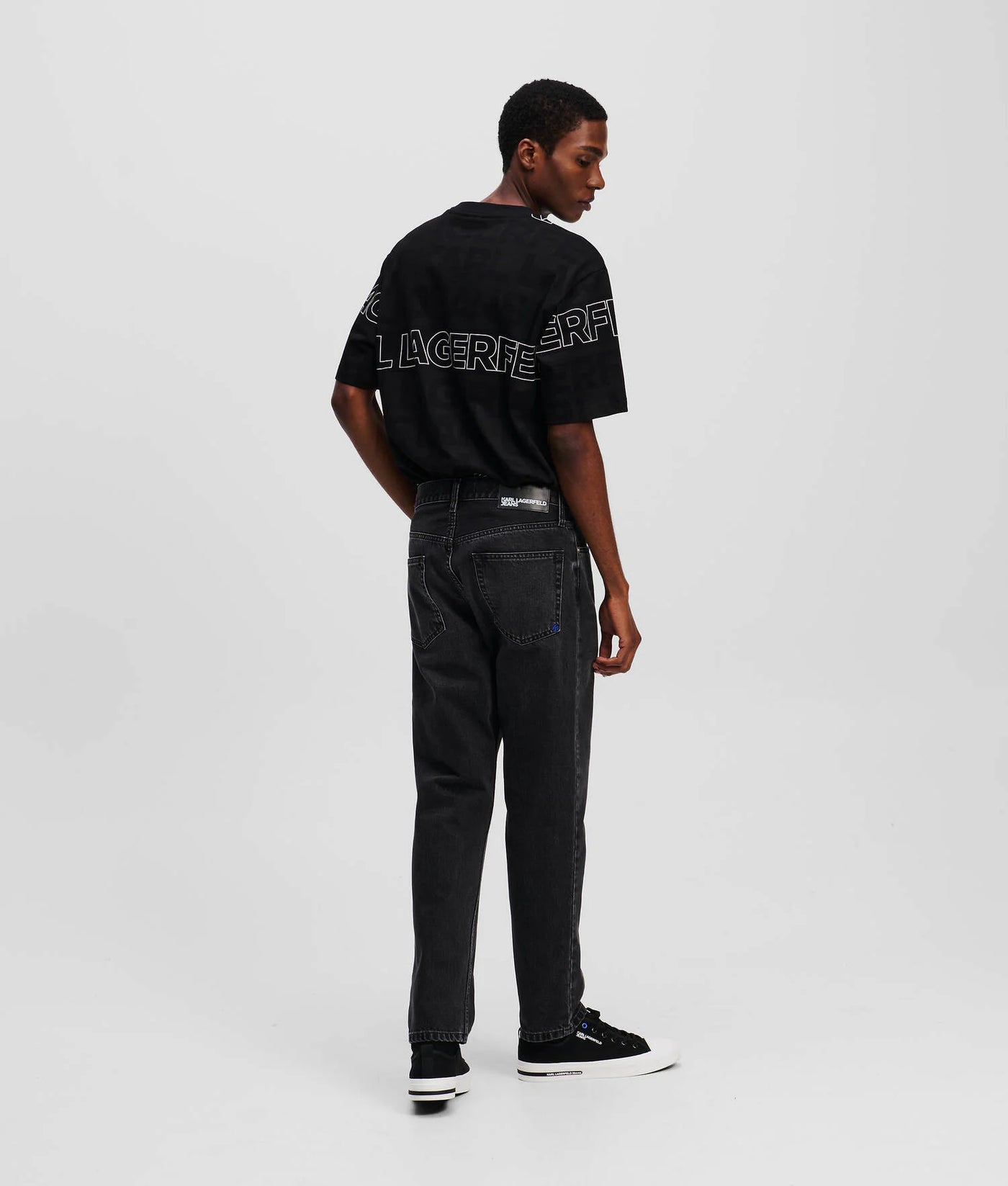 Karl Lagerfeld Tapered Jeans | Washed Dark Grey