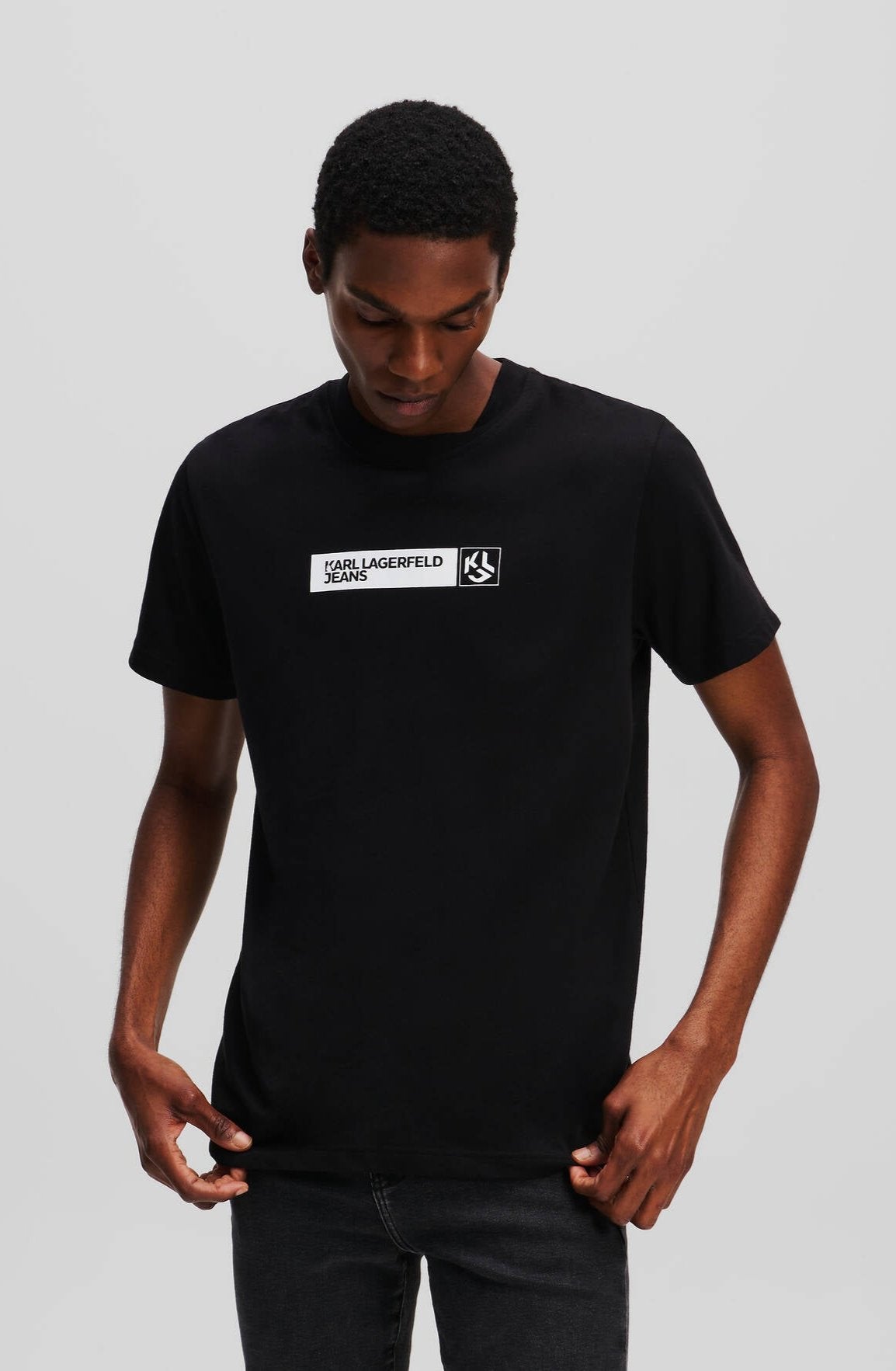 Karl Lagerfeld Slim Fit Graphic T-shirt | Black