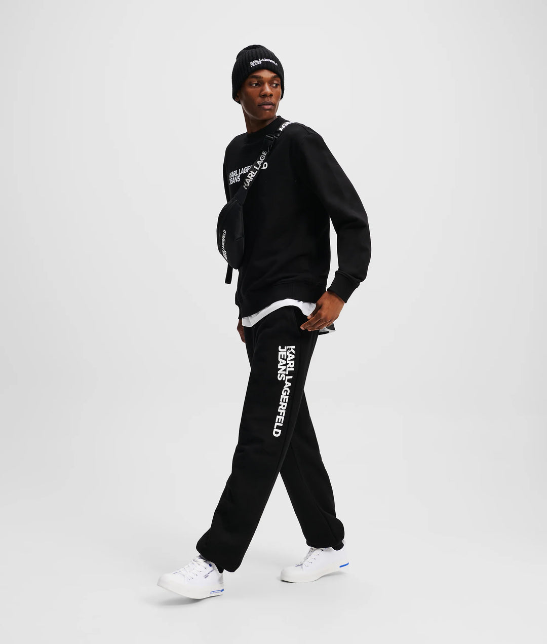 Karl Lagerfeld Logo Regular Sweatshirt | Black