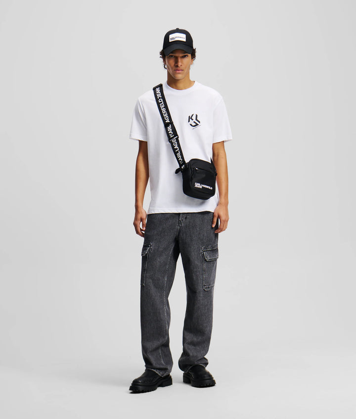 Karl Lagerfeld Regular Monogram Men's T-shirt | White