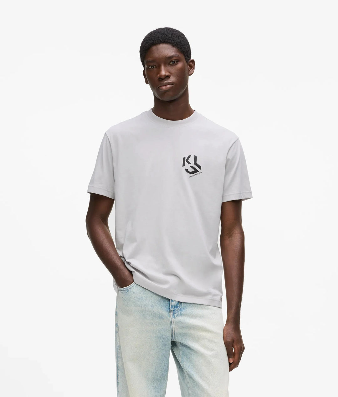 Karl Lagerfeld Regular Monogram Men's T-shirt | Micro Chip
