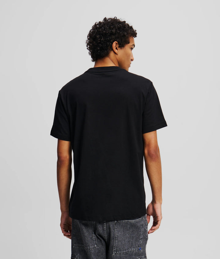 Karl Lagerfeld Regular Monogram Men's T-shirt | Black