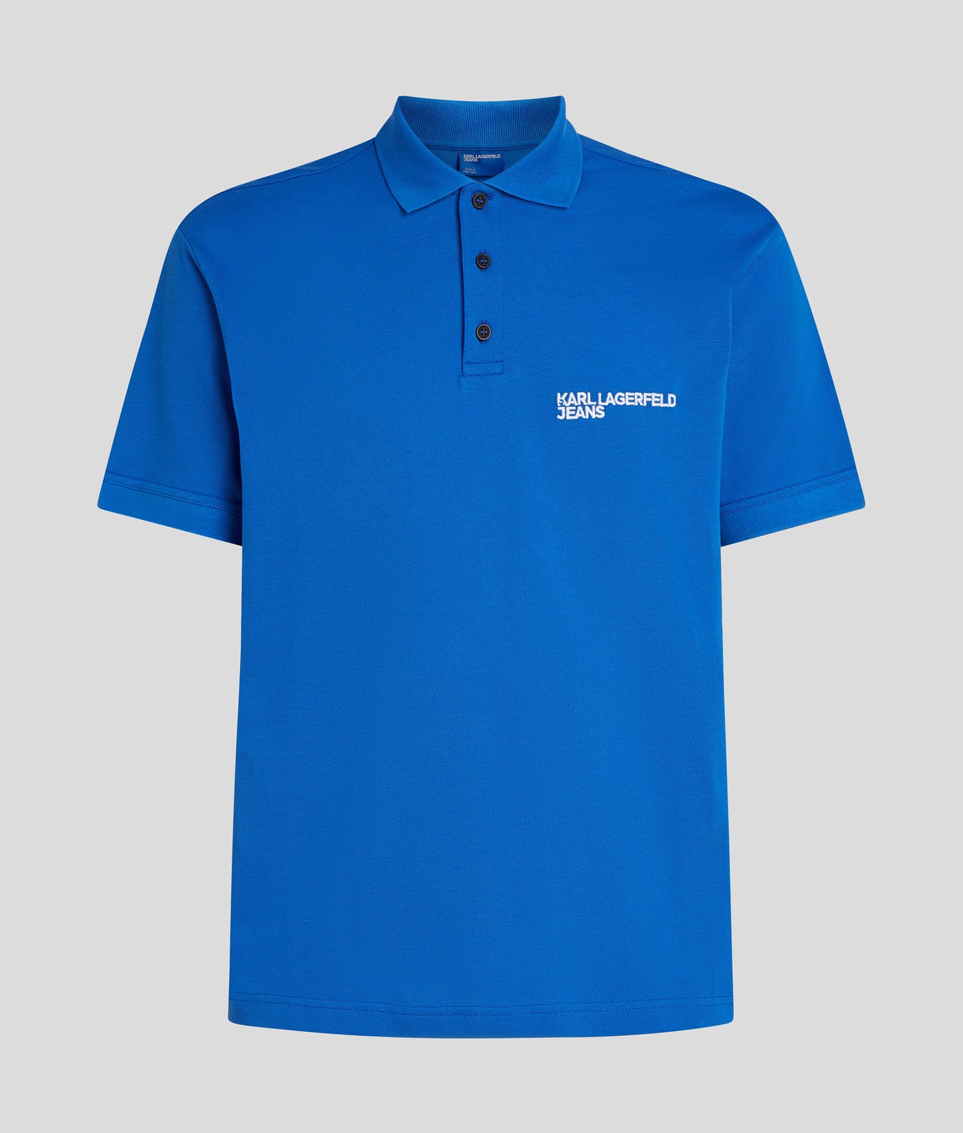 Karl Lagerfeld Logo Polo Shirt | Blue