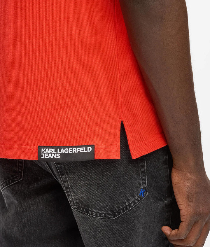 Karl Lagerfeld Logo Men's Polo | Grenadine