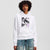 Karl Lagerfeld Women's Relaxed Fit Print Hoodie | White