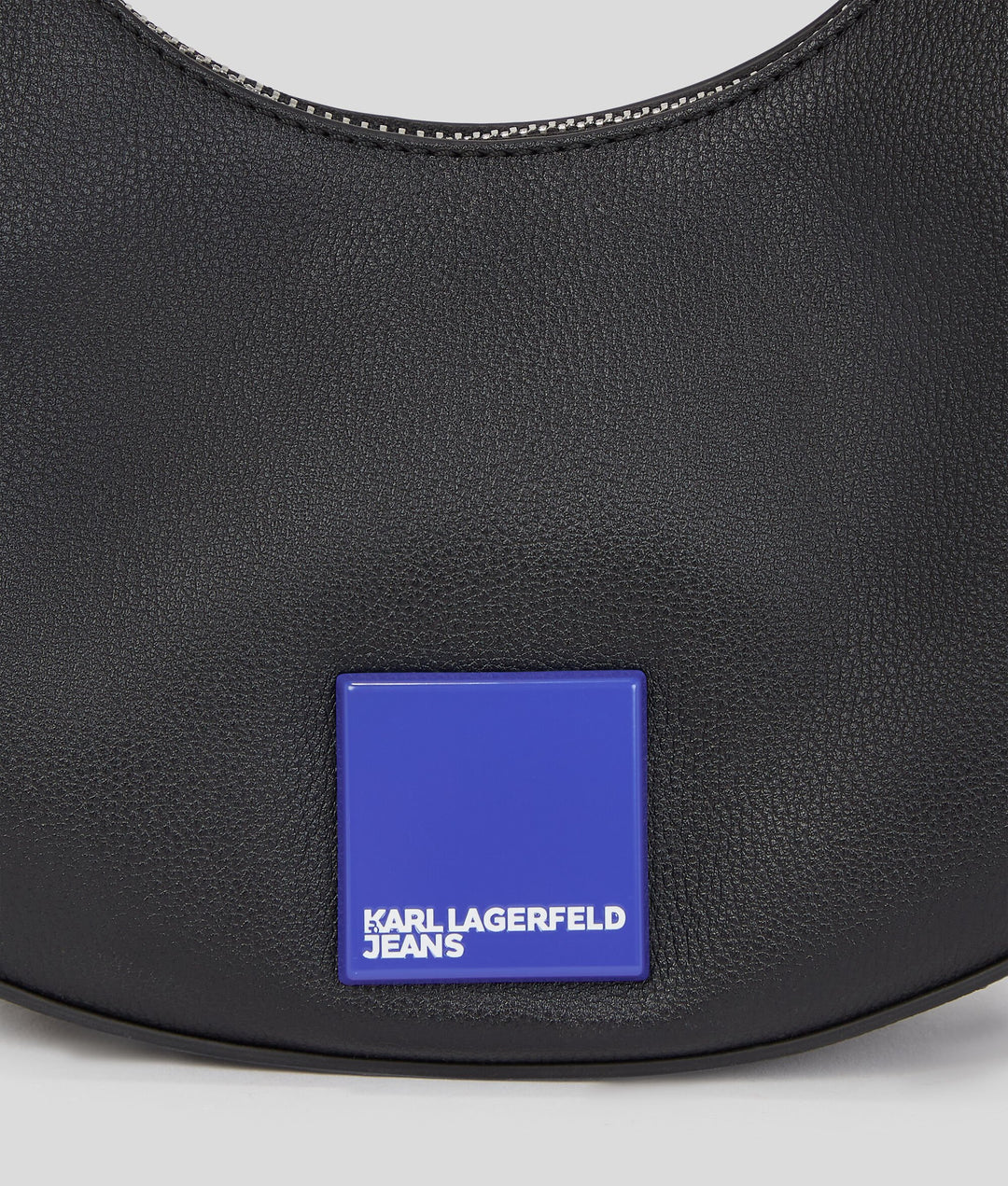 Karl Lagerfeld Box Logo Halfmoon Bag | Black