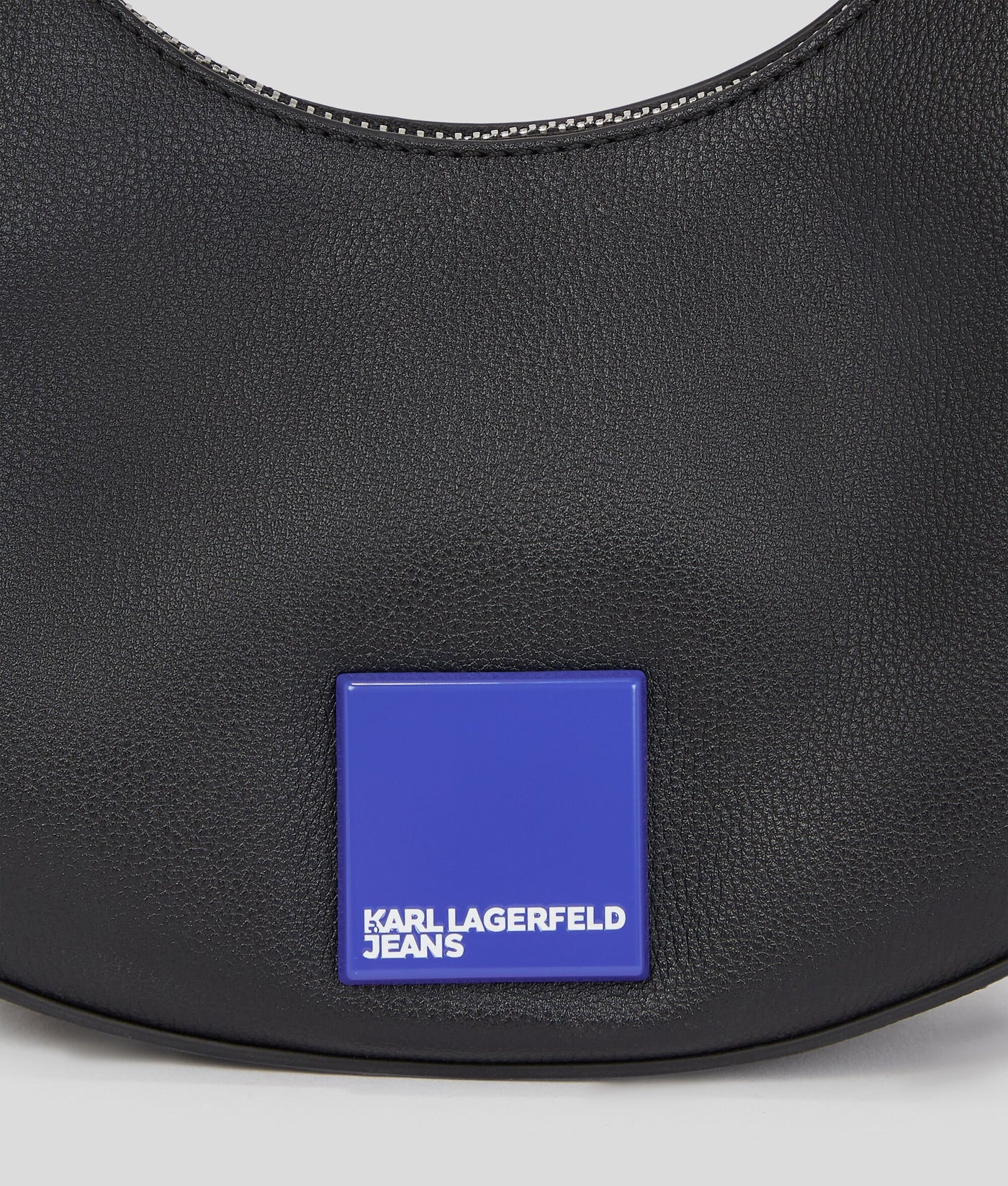 Karl Lagerfeld Box Logo Halfmoon Bag | Black