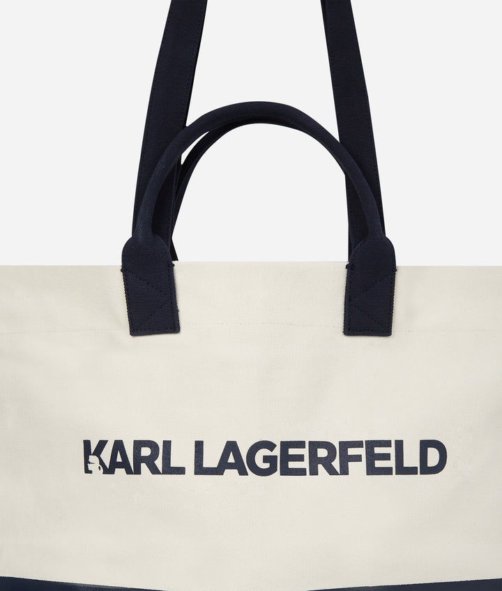 Karl Lagerfeld Essential Logo Shopper Bag | Cannoli Cream