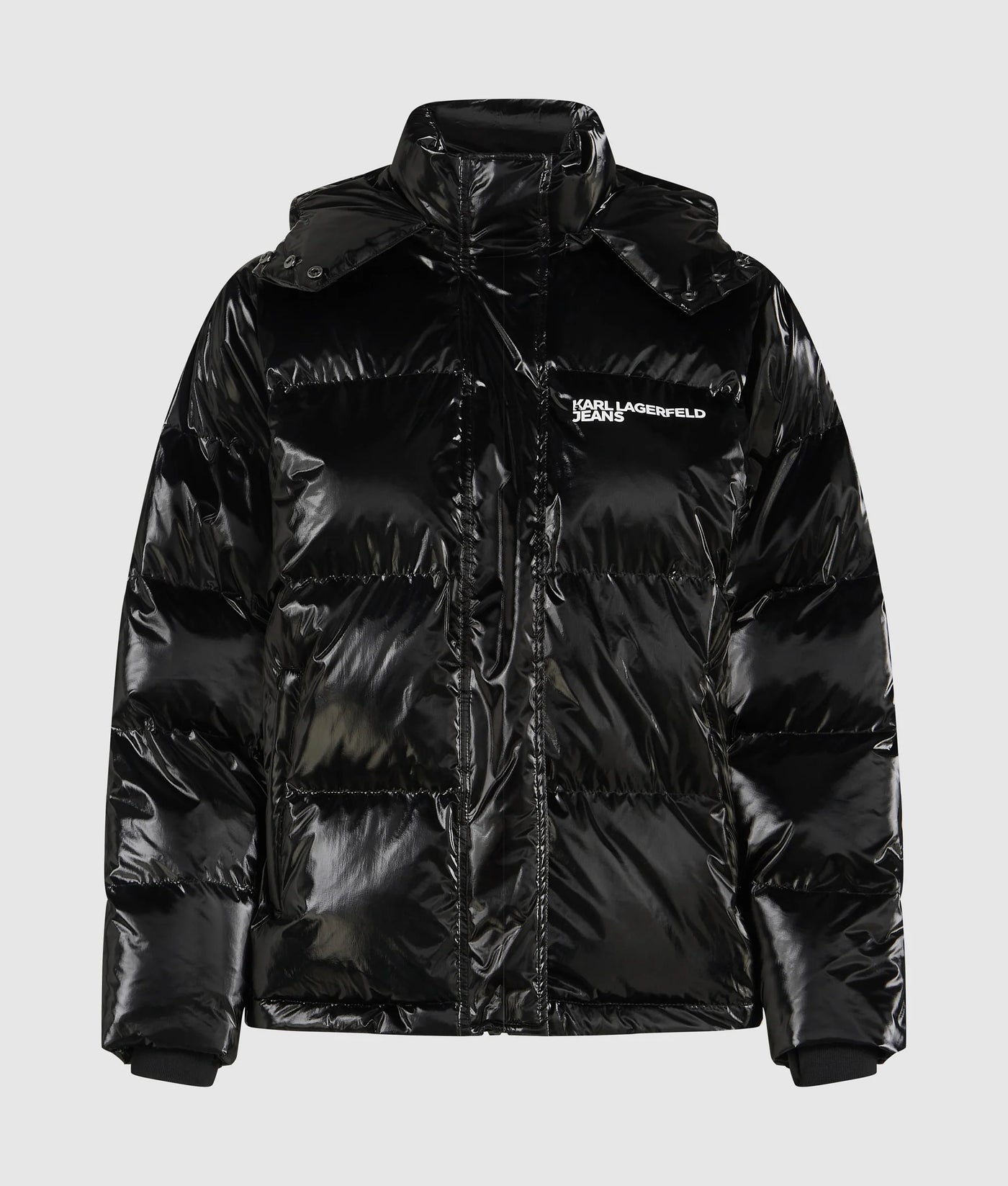 Karl Lagerfeld Women's Shiny Puffer Jacket | Black