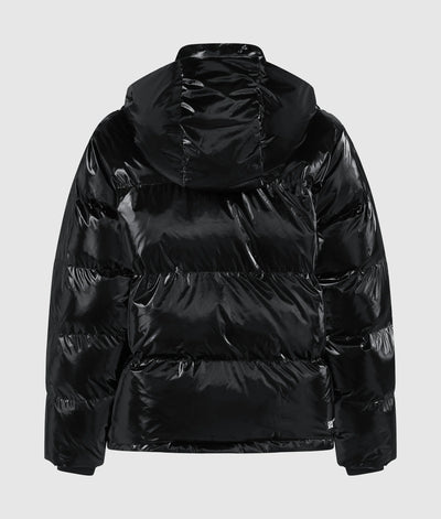 Karl Lagerfeld Women's Shiny Puffer Jacket | Black
