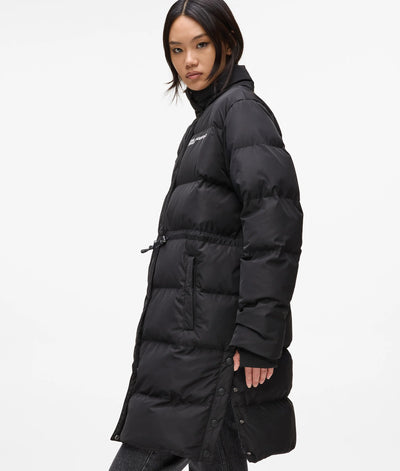 Karl Lagerfeld Women's Long Puffer Jacket | Black