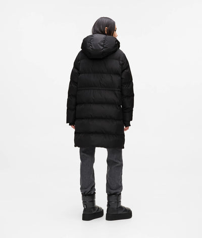 Karl Lagerfeld Women's Long Puffer Jacket | Black
