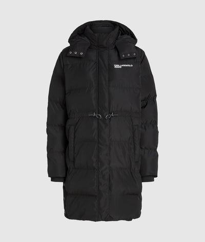 Karl Lagerfeld Women's Long Puffer Jacket | Black