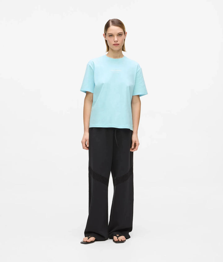 Karl Lagerfeld Outline Logo Women's T-shirt | Corydalis Blue