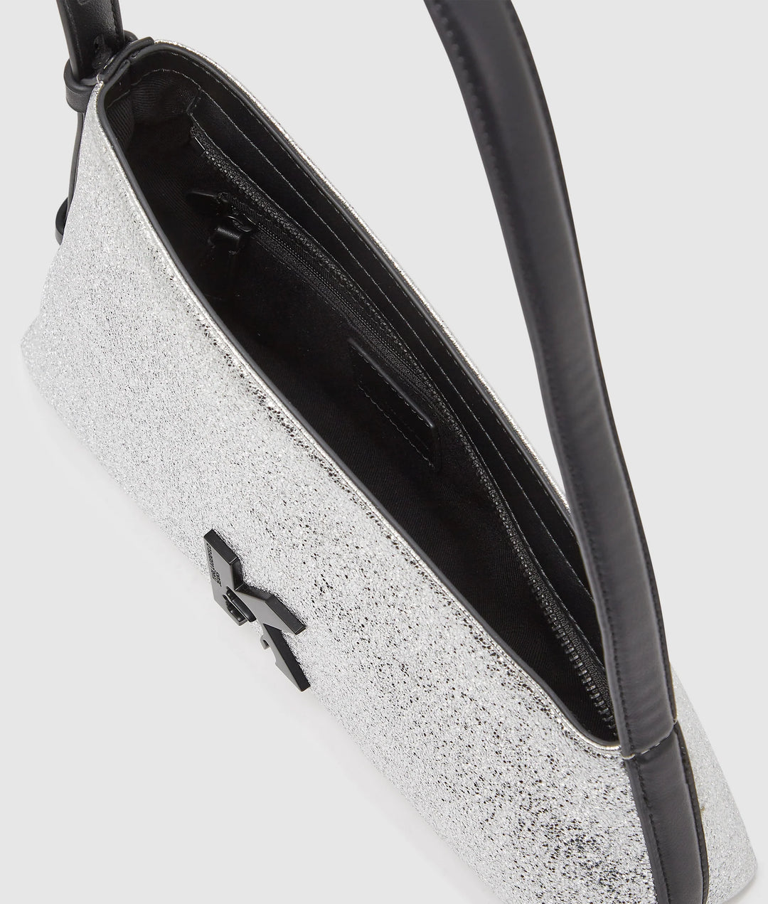 Karl Lagerfeld Geo Shiny Shoulder Bag | Silver