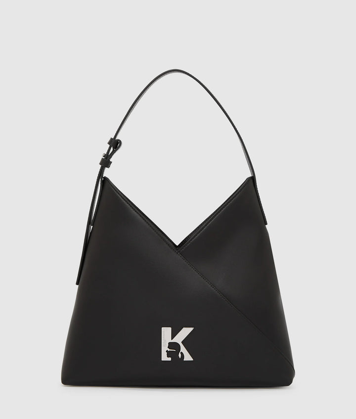 Karl Lagerfeld Geo Leather Small Tote Bag | Black
