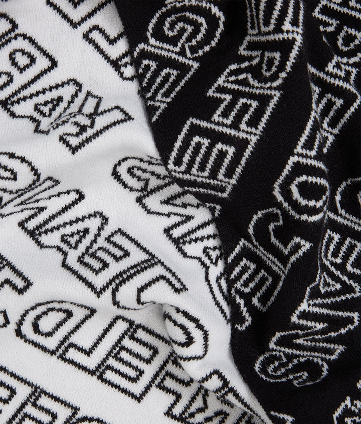 Karl Lagerfeld Long Scarf and Beanie Gift Set | Black