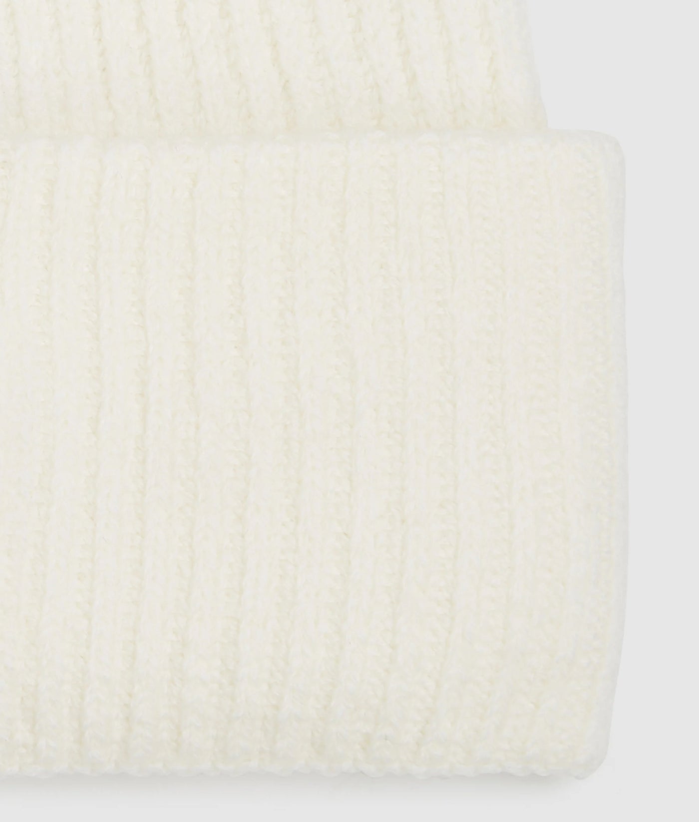 Karl Lagerfeld Unisex Logo Patch Long Beanie | Off White