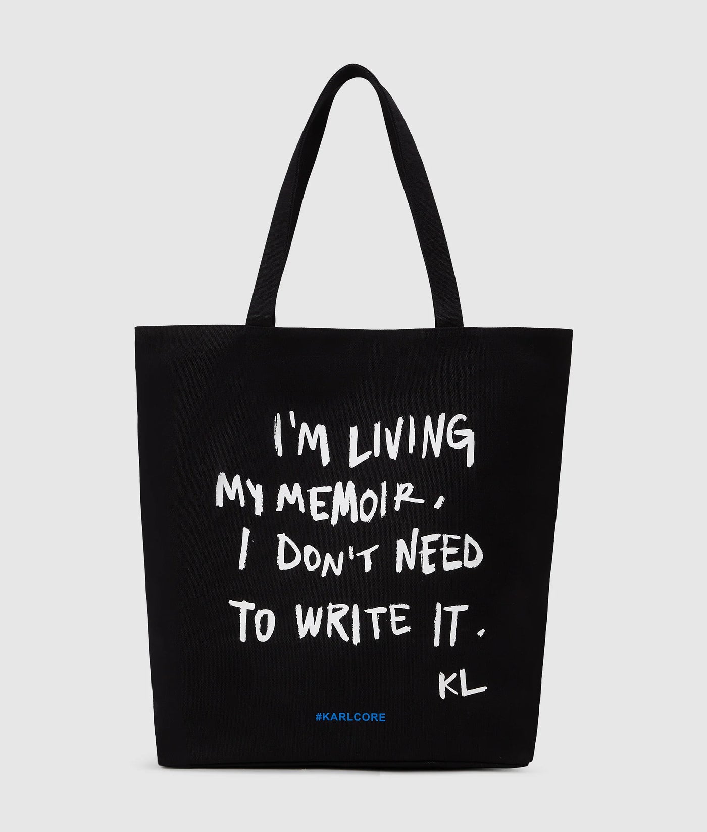 Karl Lagerfeld Box Logo Quote Shopper Bag | Black