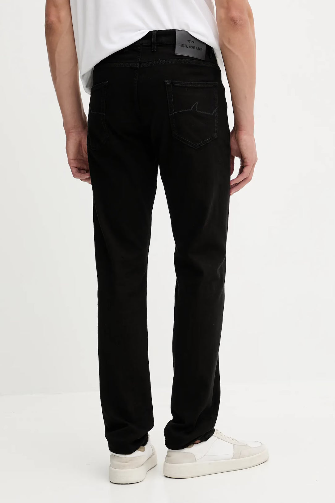 Paul & Shark Black Rivet Organic Stretch Denim | Black