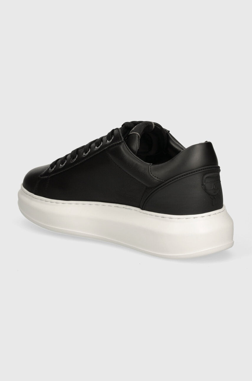 Karl Lagerfeld Kapri Leather Men's Sneakers | Black