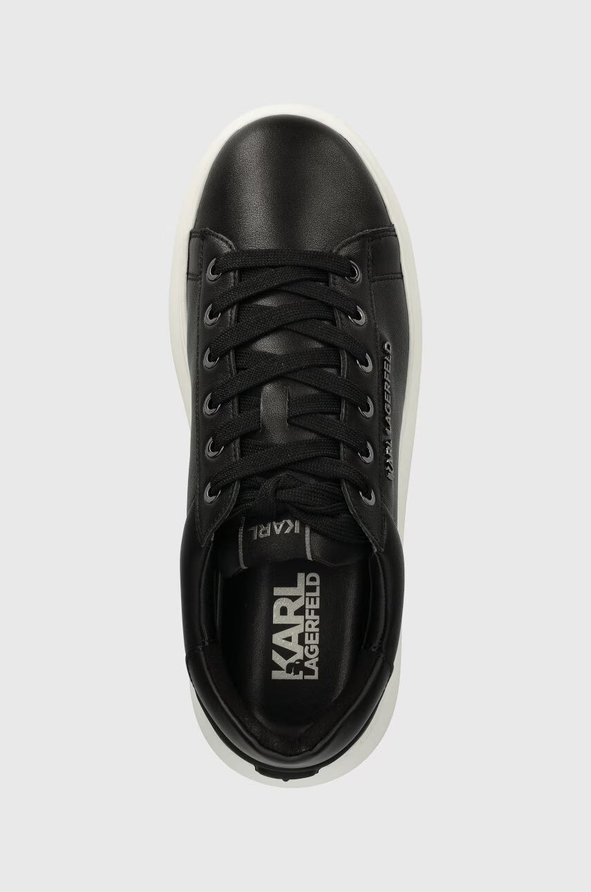 Karl Lagerfeld Kapri Leather Men's Sneakers | Black