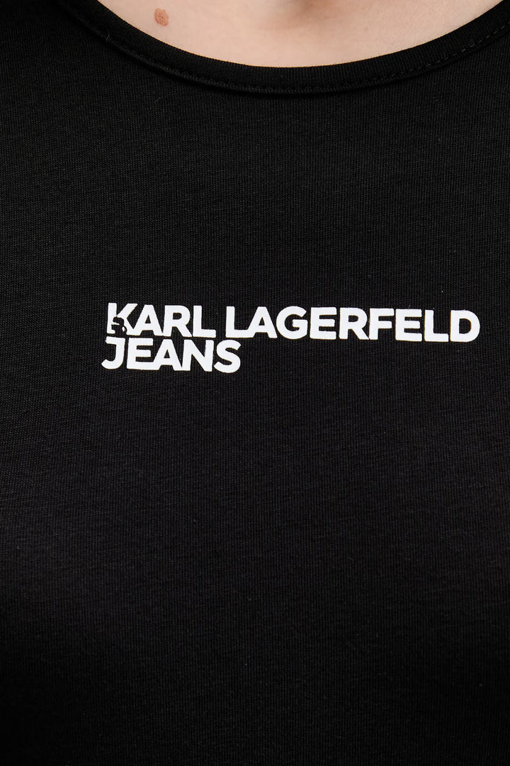 Karl Lagerfeld Bodysuit Crew Neck | Black