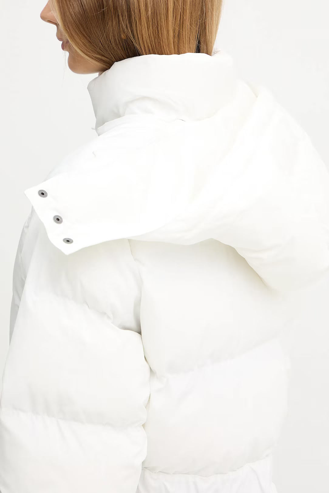 Karl Lagerfeld Women's Belted Puffer Jacket | White