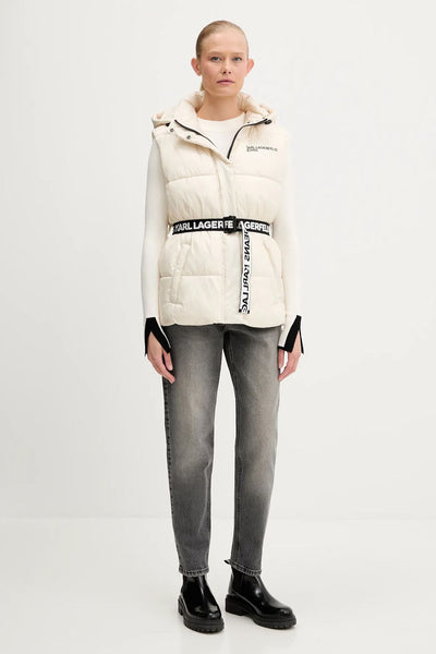 Karl Lagerfeld Belted Puffer Vest | Pristine