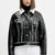 Karl Lagerfeld Women's Faux Leather Jacket | Black/White