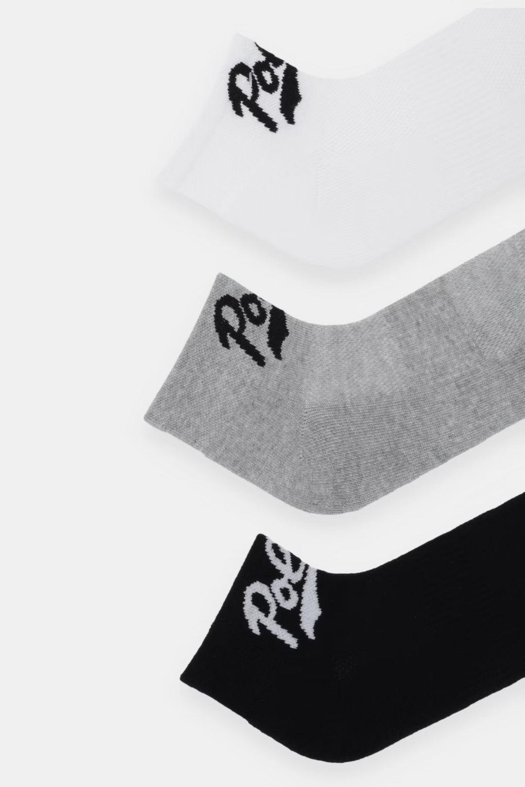Ralph Lauren Ankle Women's Sock 3-Pack | White/Grey/Black