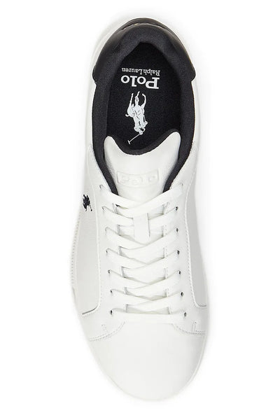 Ralph Lauren Women's Low Top Sneakers | White/Black