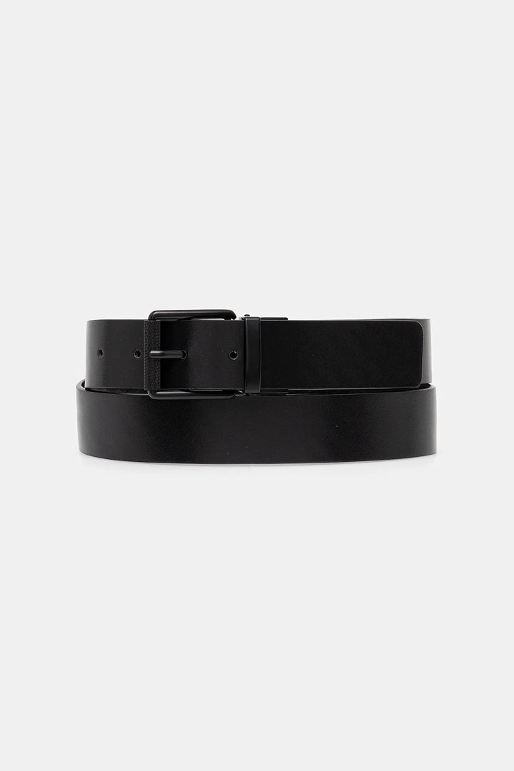 Karl Lagerfeld Reversible Debossed Men's Belt | Black