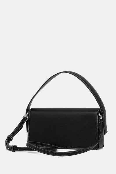 Karl Lagerfeld Metal Logo Top Handle Bag | Black