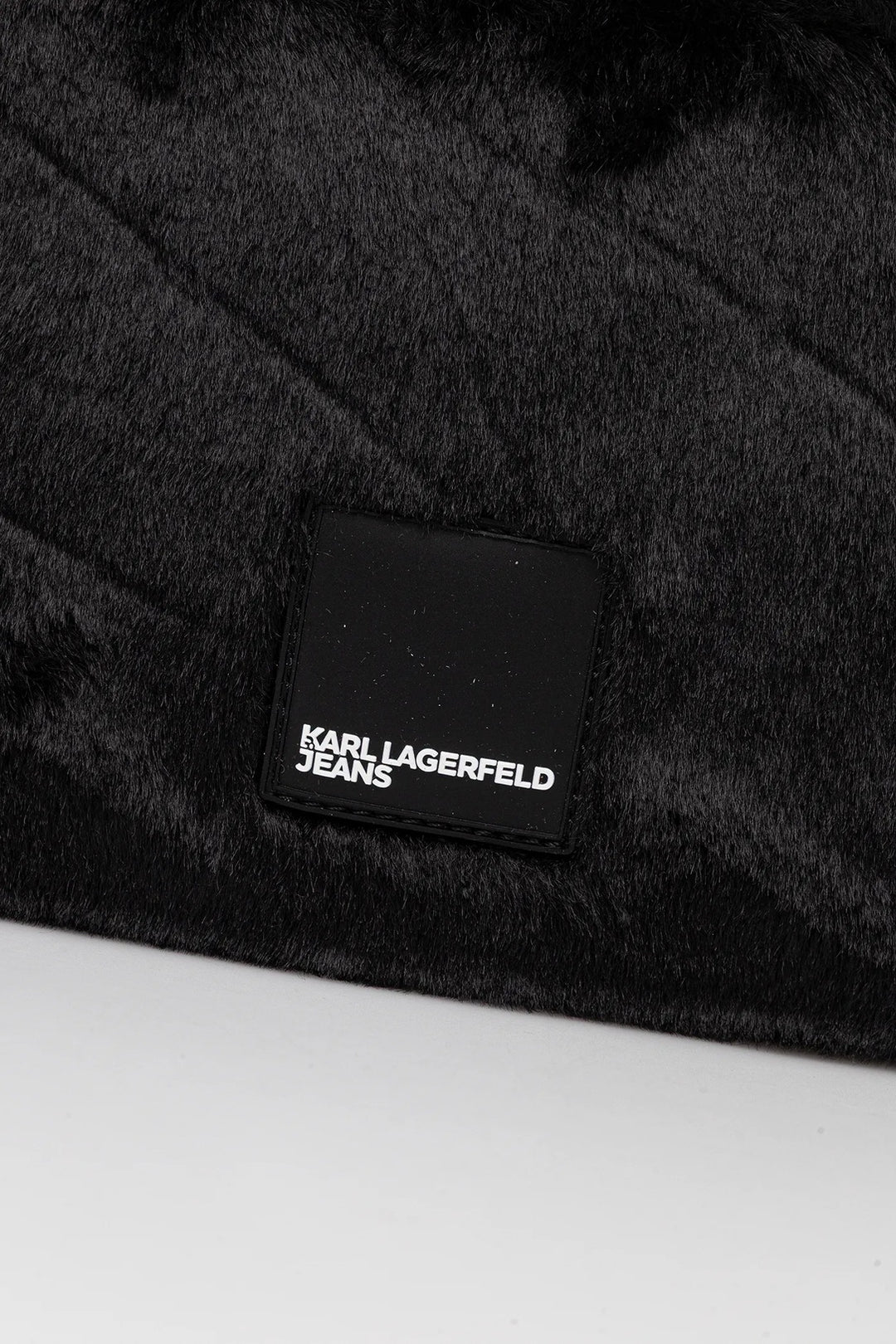 Karl Lagerfeld Faux Fur Shoulder Bag | Black