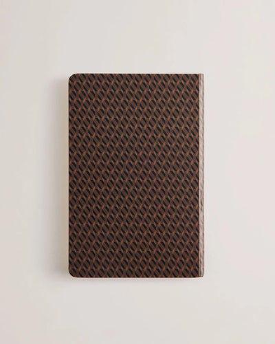 Ted Baker Printed A5 Notebook | Brown