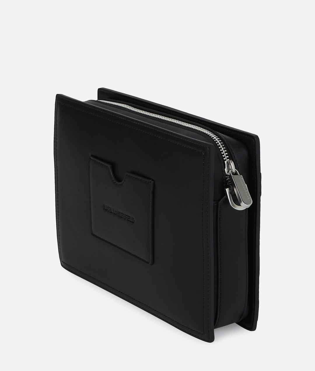 Karl Lagerfeld Traveller Pouch Wristlet Bag | Black