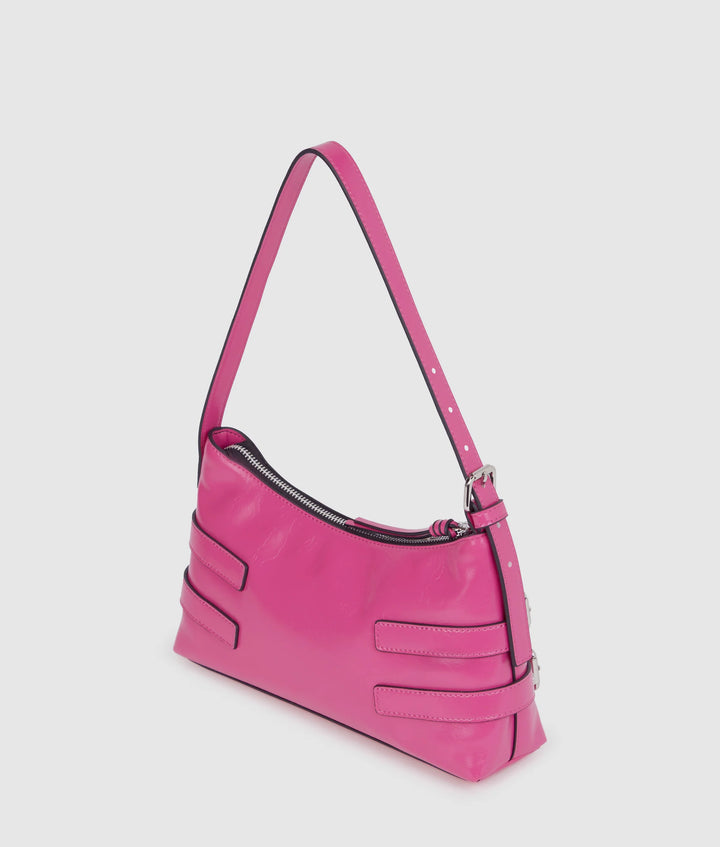 Karl Lagerfeld Buckle Shoulder Bag | Very Berry