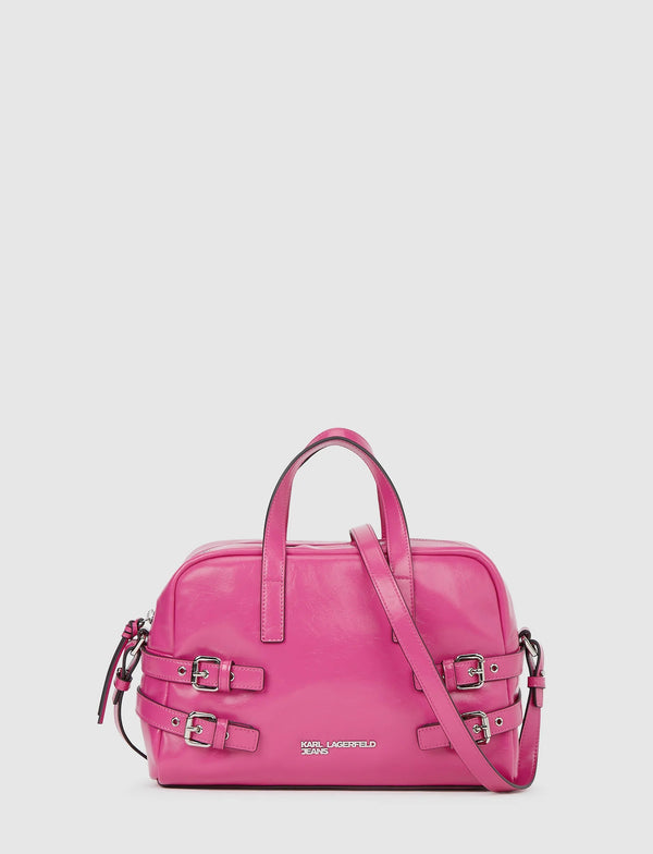 Karl Lagerfeld Buckle Bowling Bag | Very Berry
