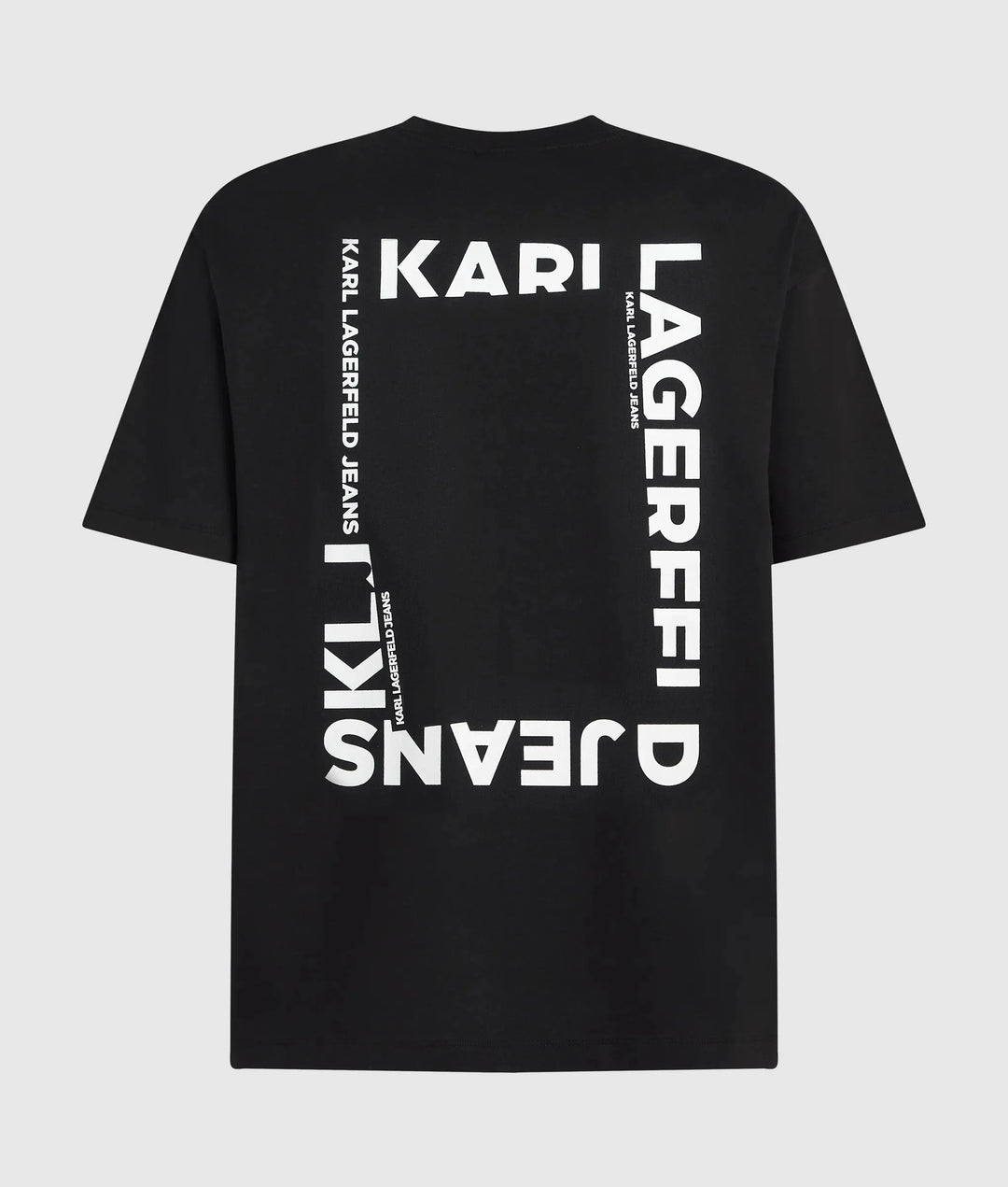Karl Lagerfeld Regular Frame Logo Men's T-shirt | Black