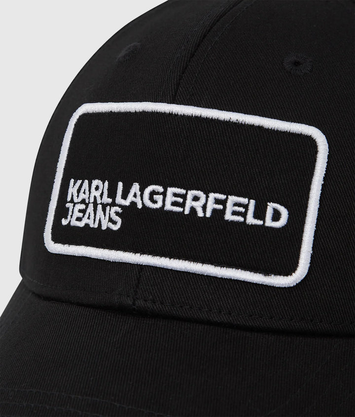 Karl Lagerfeld Logo Patch Trucker Hat | Black