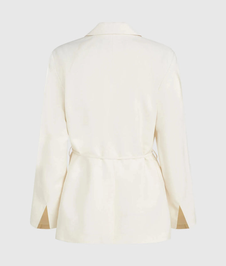 Karl Lagerfeld Tie Waist Women's Blazer | Off White