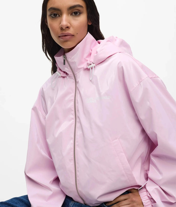 Karl Lagerfeld Shiny Hooded Women's Jacket | Fairytale