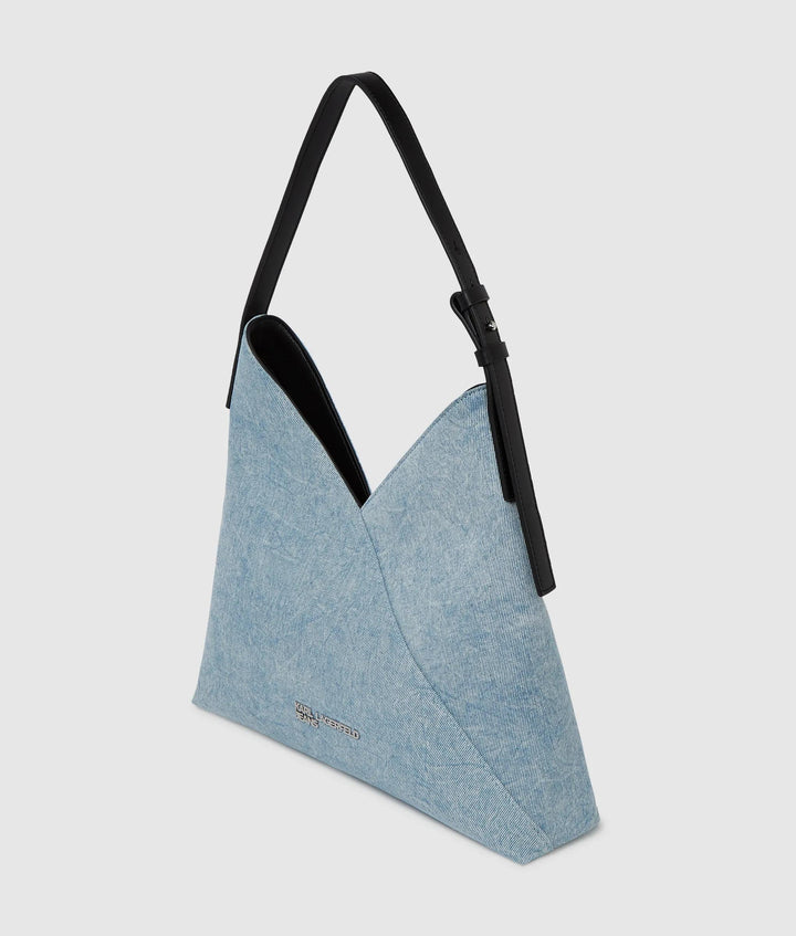 Karl Lagerfeld Geo Small Denim Tote Bag | Acid Light