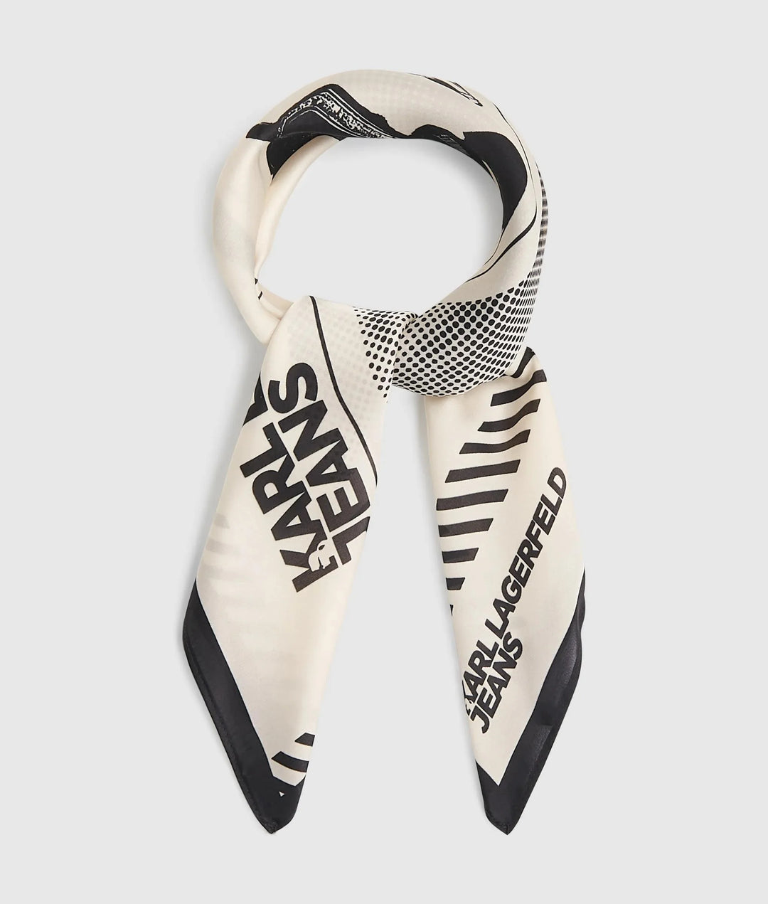 Karl Lagerfeld Print Bandana Scarf | Whitecap Grey