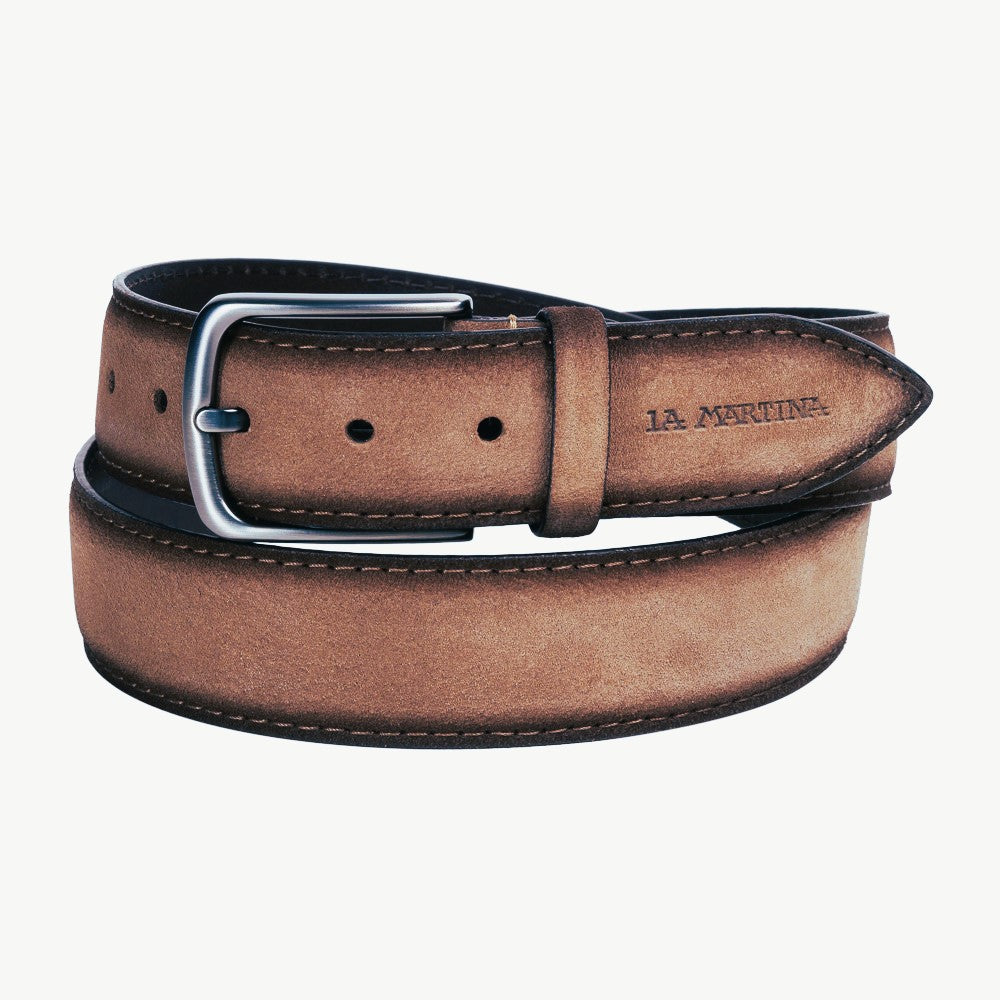 La Martina Men's Leather Belt | Beige